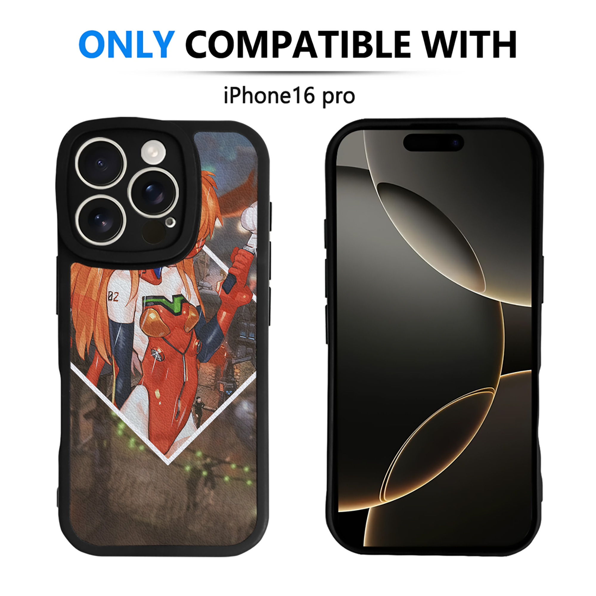 （画像用） EVA 新世紀エヴァンゲリオン 【iPhone 16シリーズ対応】シリコンスマホケース（レザー調） 材質：シリコン